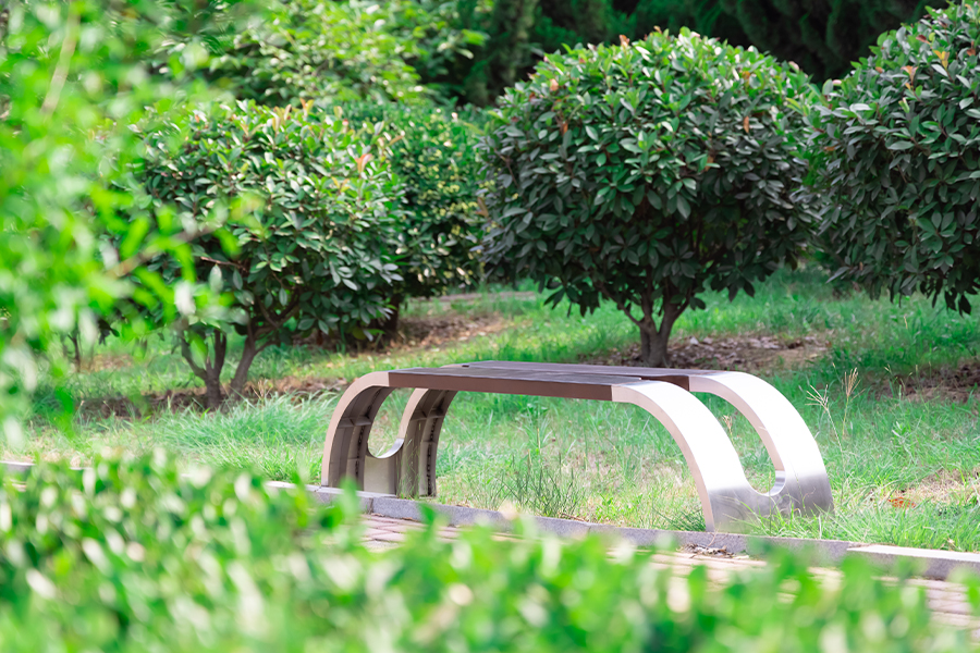 不銹鋼座椅,戶外休閑椅,防腐木公園椅,鐵藝休閑坐凳